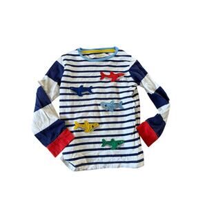 Mini Boden‎ striped shark shirt
